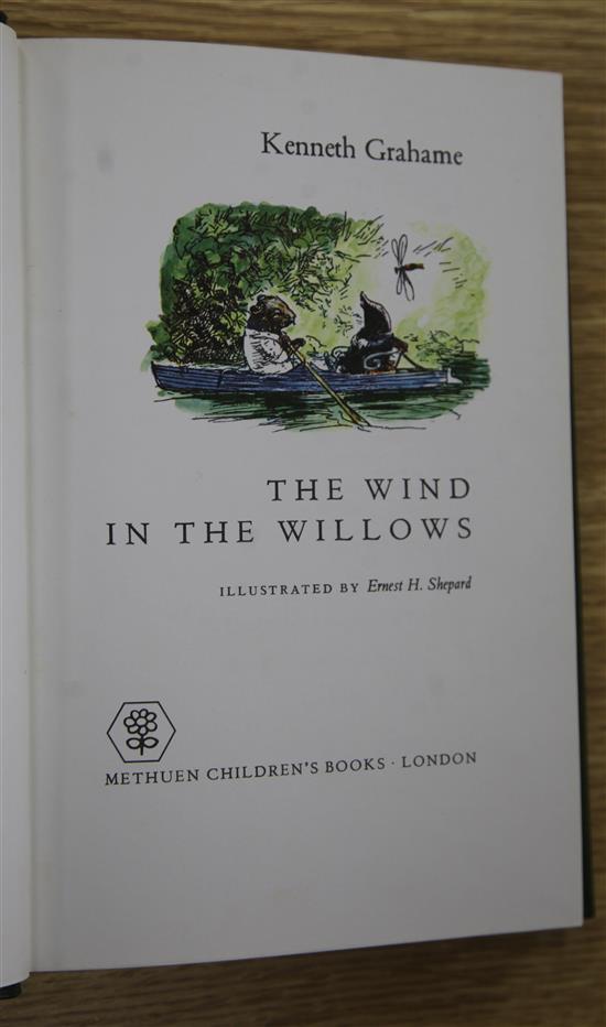 Grahame, Kenneth - The Wind in the Willows, one of 250, illustrated by E.H. Shepard, original green morocco gilt,